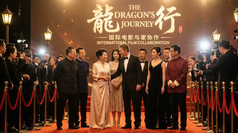 糖心vlog国际电影首映红毯活动，中外影星盛装出席合影留念